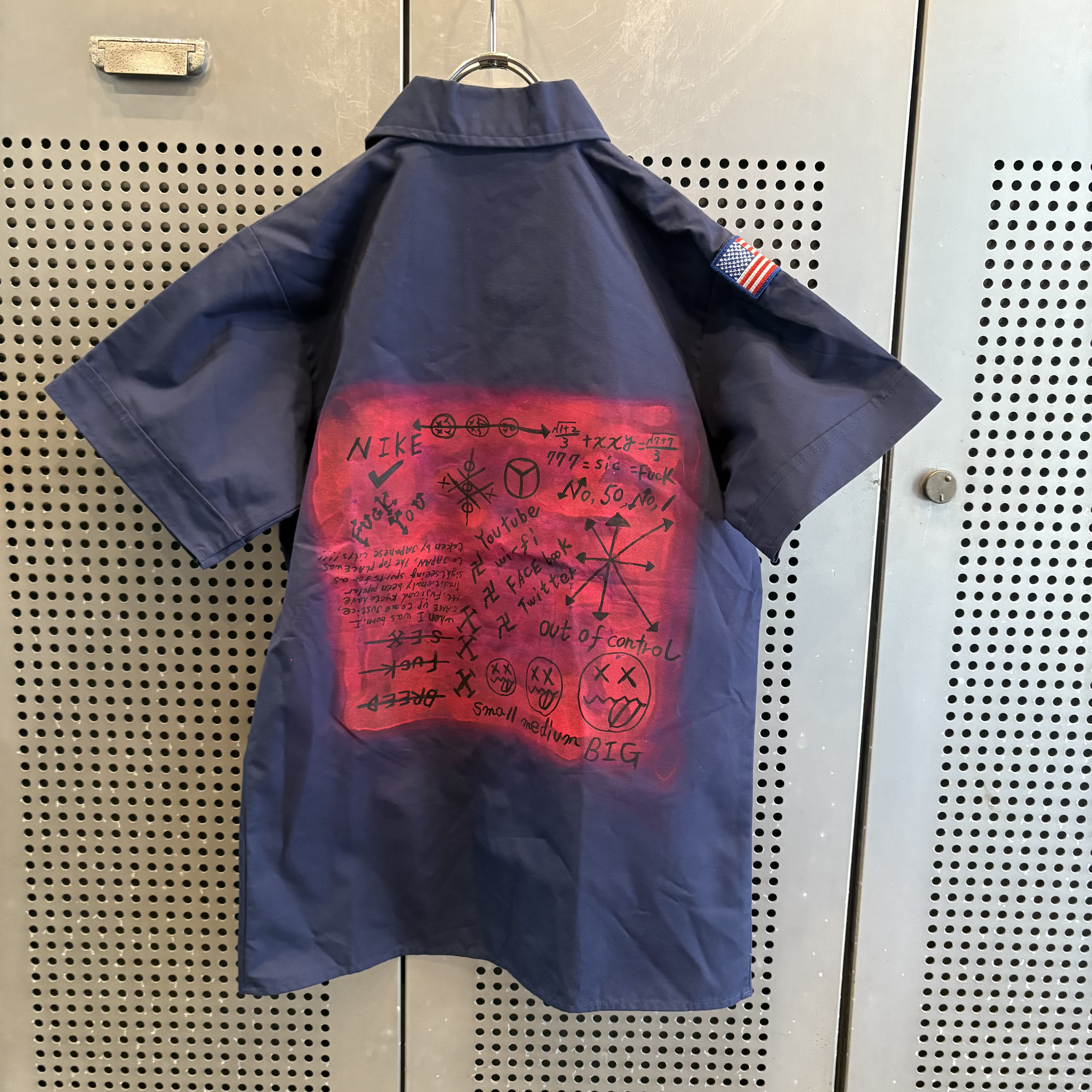 古着　ヴィンテージ　vintage シャツ　ワークシャツ　ボーイスカウトシャツ　リメイク　リメイクシャツ　個性派