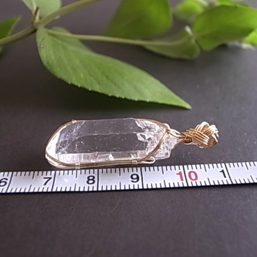 ヒマラヤ水晶 インド・マニハール産 ペンダントトップ ワイヤー