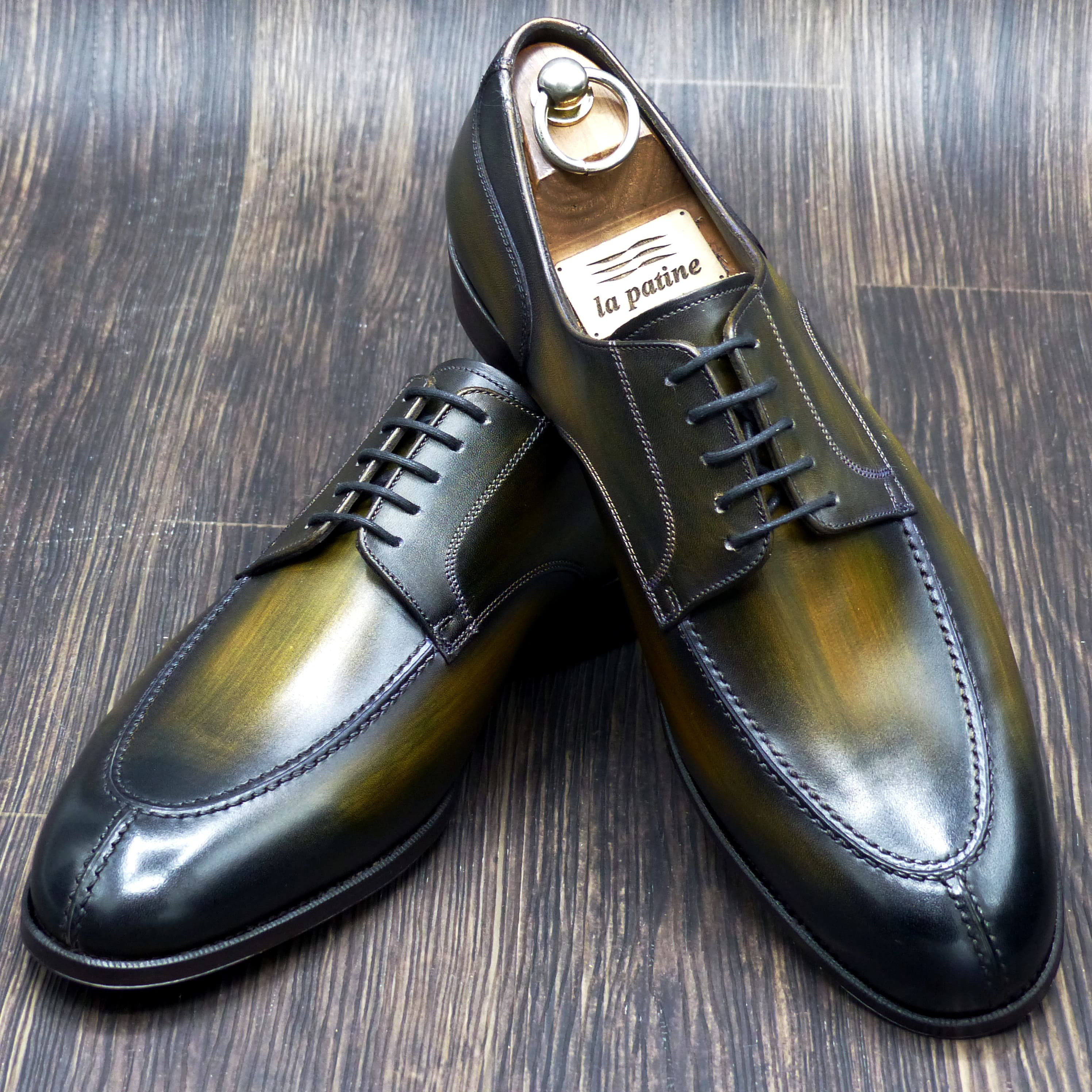 【3Dパターン・フルマッケイ製法】FR-300 27.0cm 柳煤竹 伝統色 パティーヌ仕上げ  Y-チップ