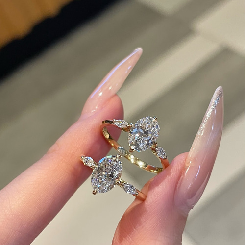 ラボグロウンダイヤモンドリングk18 0303 指輪・リング パール大好き