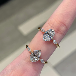 ラボグロウンダイヤモンドリングk18 0303 指輪・リング パール大好き