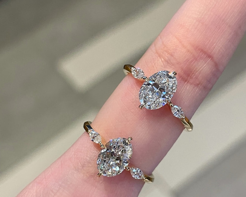 ラボグロウンダイヤモンドリングk18 0303 指輪・リング パール大好き