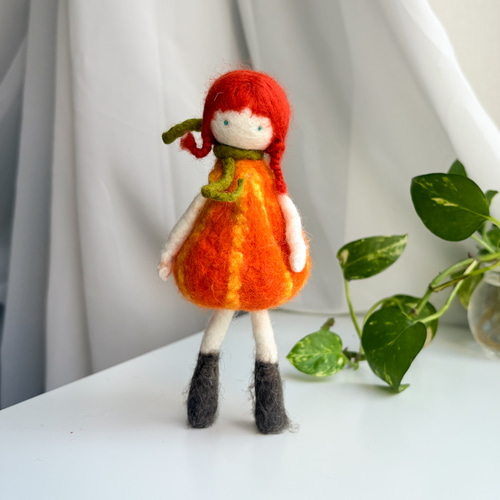 オーダー受付中♡フェルト♡ドールドール♡ドールチャーム♡ハンドメイド フェルトドールチャーム バッグチャームドール キーホルダードール