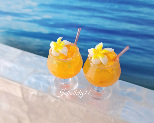 マンゴー ✧‧˚トロピカルドリンク ミニチュアドリンク トロピカル