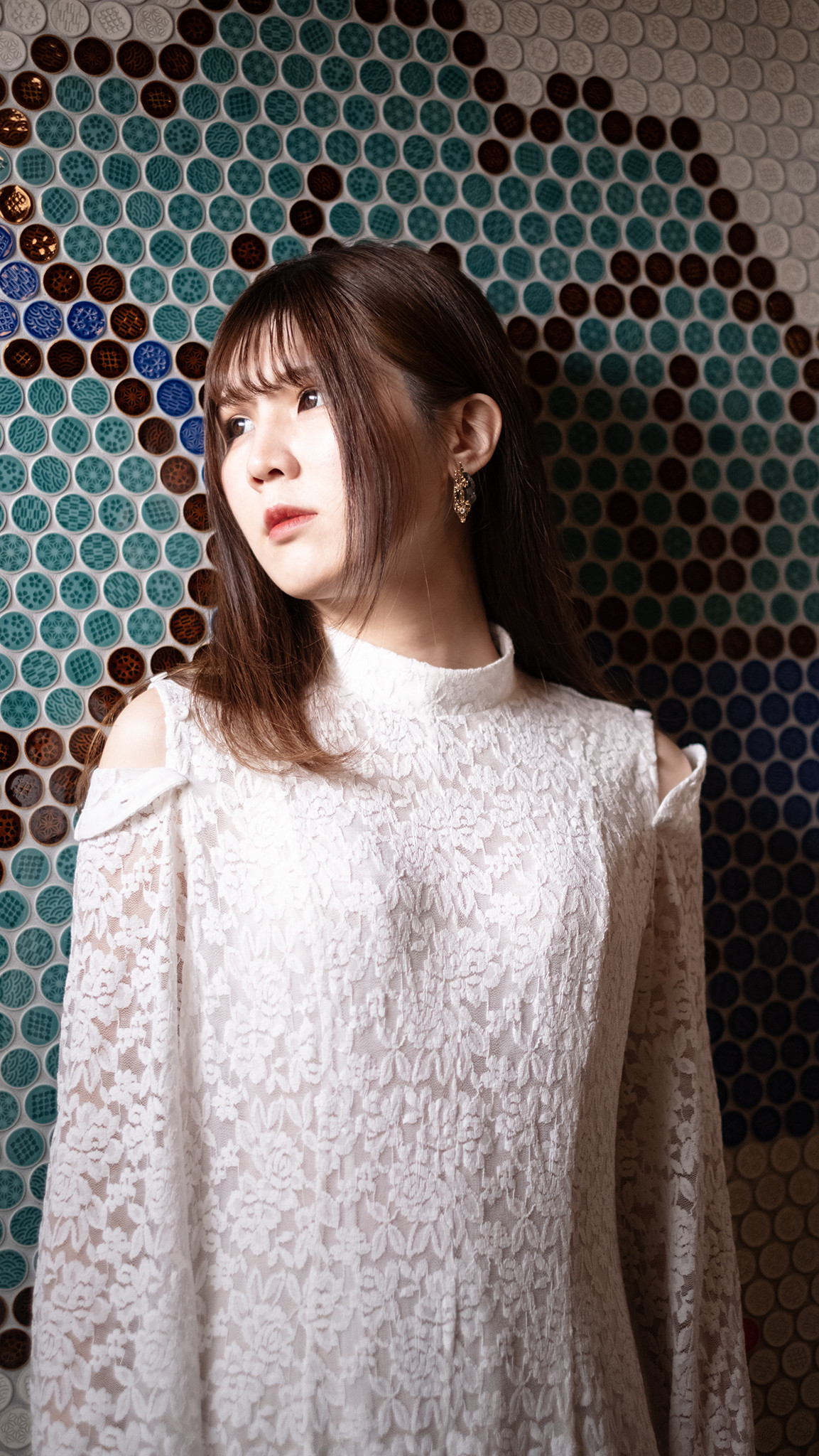 レースフレアワンピース / White