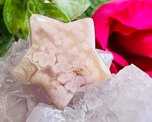 チェリーブロッサムアゲート✿ 桜カルセドニー　櫻瑪瑙　ルース　タンブル　原石 チェリーブロッサムアゲート✿ 桜カルセドニー 櫻瑪瑙 ルース