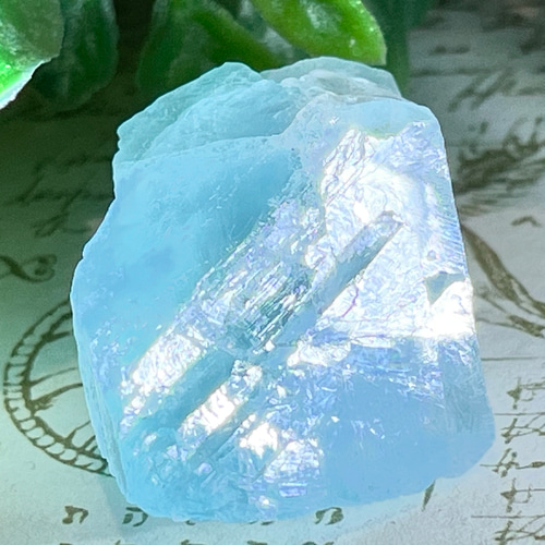 ドイツ 黒い森産 ブルー フローライト 蛍石 原石 ブラック