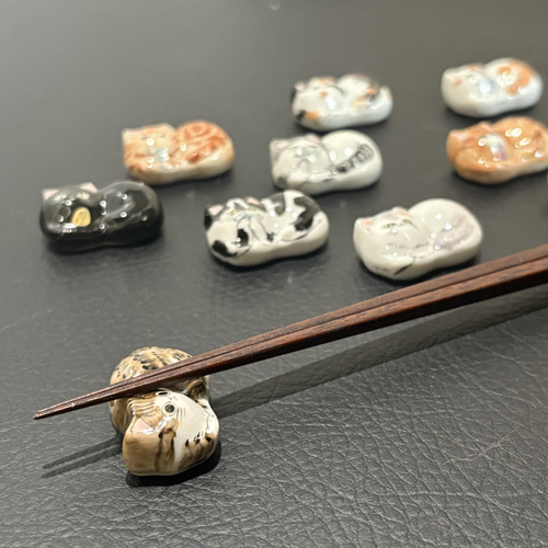 ☆かわいいネコちゃんのお箸置き☆ 10にゃん十色-ラグドール- 箸