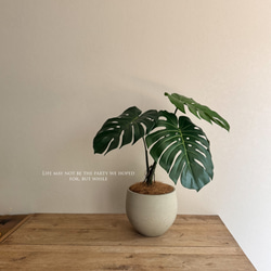 モンステラ】一輪挿し フェイクグリーン インテリアグリーン 花瓶 造花