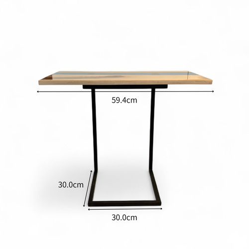 ミニテーブル サイドテーブル デスク レジン 無垢材 一枚板 アイアン 木製 ミニテーブル サイドテーブル デスク 無垢材 一枚板 アイアン