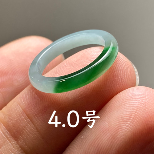 L13-38ピンキーリング氷種濃緑4.0号グアテマラ産A貨本翡翠くりぬき リング L13-38 ピンキーリング 氷種 濃緑 4.0号 グアテマラ産 A貨 本
