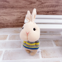 ぽっけに手 可愛い白うさぎ ぬいぐるみ ‪- ̗̀ ꪔ̤ ̖́-‬ ぬいぐるみ