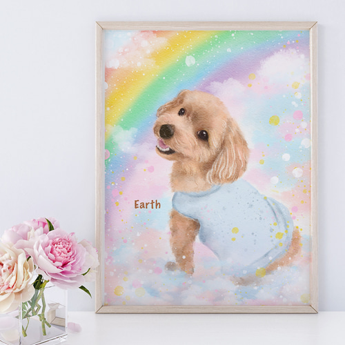 ペット似顔絵 うちの子イラスト 犬の絵 猫の絵 イラストオーダー