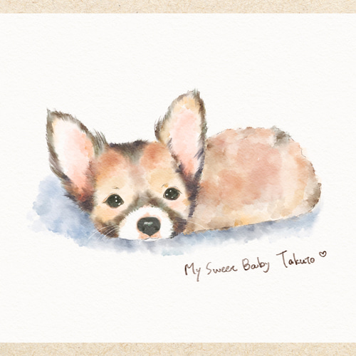 ペット似顔絵 うちの子イラスト 犬の絵 猫の絵 イラストオーダー