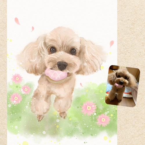 ペット似顔絵 うちの子イラスト 犬の絵 猫の絵 イラストオーダー