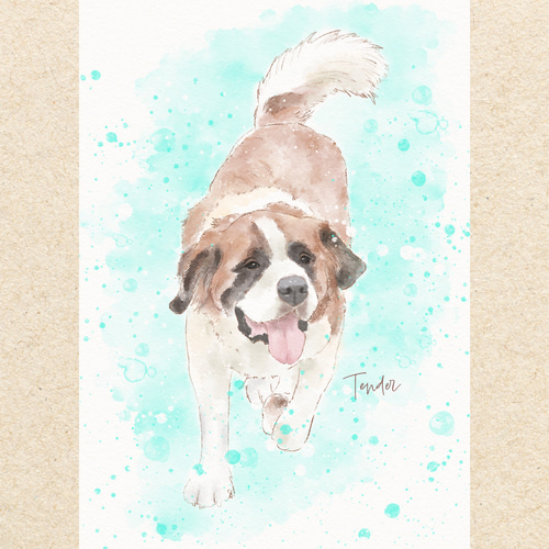 ペット似顔絵 うちの子イラスト 犬の絵 猫の絵 イラストオーダー