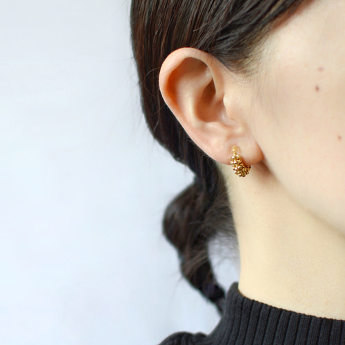 サージカルステンレス silver hoop フープイヤリング フープピアス