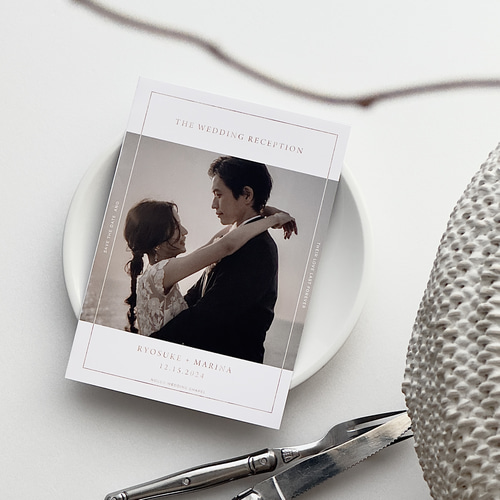 結婚式プロフィールブック席次表［ 8P 中綴じ冊子 ｜ セレクトオーダー