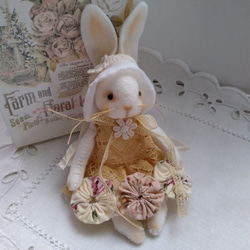 ❁ハンドメイドドール❁カントリードール❁女の子お人形❁クリスマスドール❁うさぎ ❁ハンドメイドドール❁カントリードール❁女の子お人形❁クリスマス