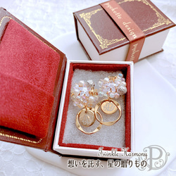 ★【24kgp/K16GP】Twinkle Harmony - スターシャワー - ピアスorイヤリング -202507 7枚目の画像