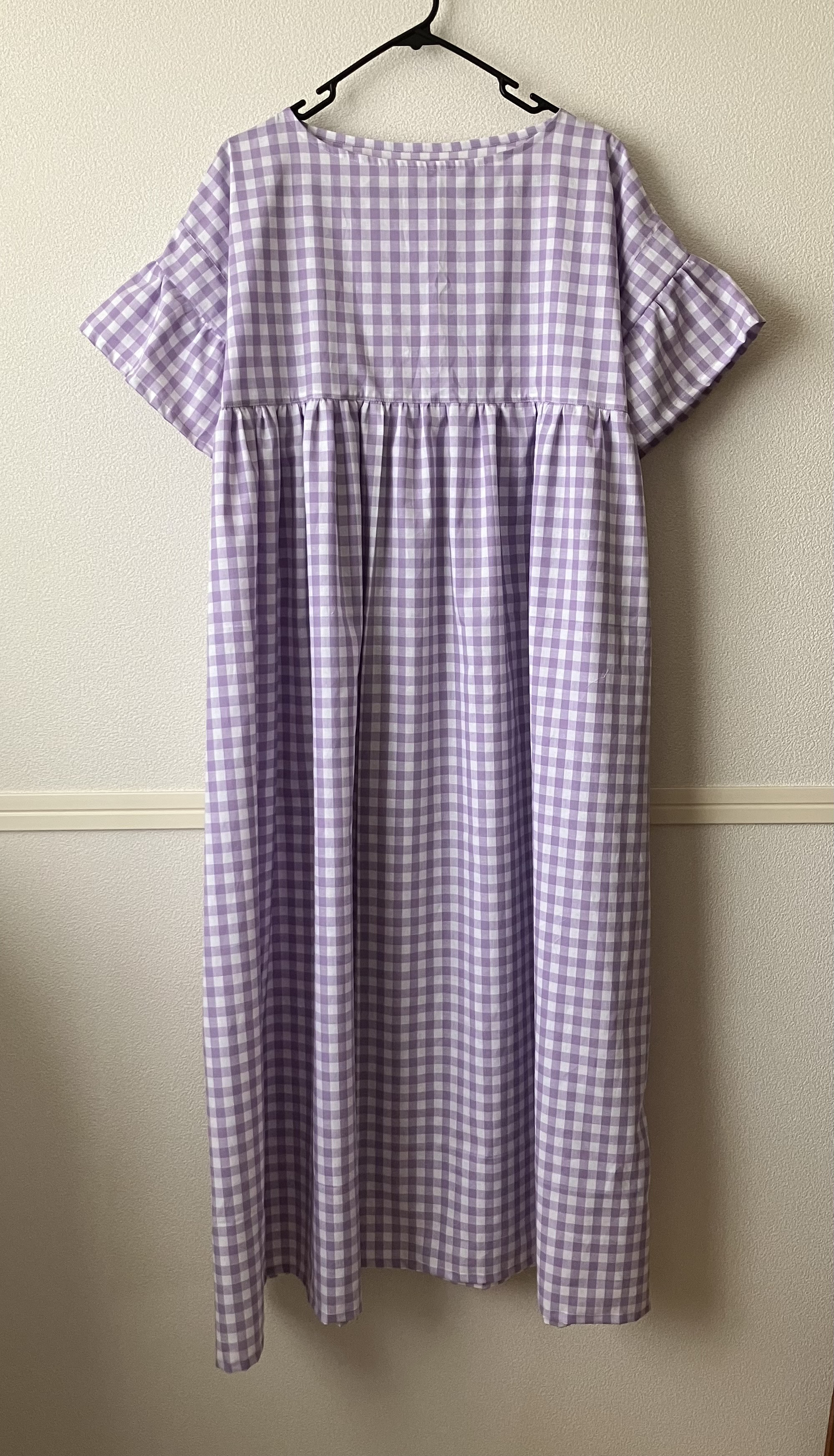 ハンドメイド半袖ワンピース