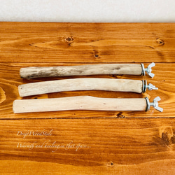 流木インテリア バードケージ用の天然流木の止まり木 Sサイズ 3個セット 鳥かご ケージ インコ とまり台 N1 2枚目の画像