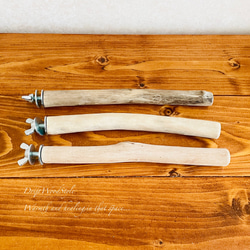 流木インテリア バードケージ用の天然流木の止まり木 Sサイズ 3個セット 鳥かご ケージ インコ とまり台 N1 3枚目の画像