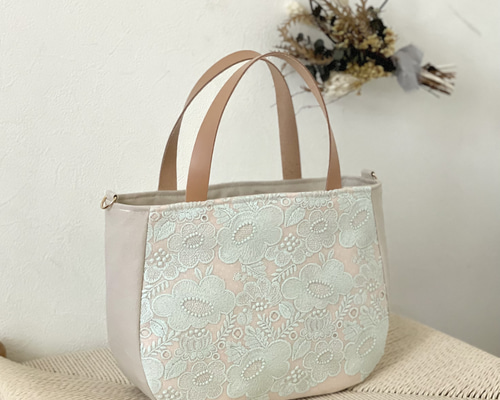 ⚮̈ミナペルホネン mottoかくれんぼトート smile flower トートバッグ