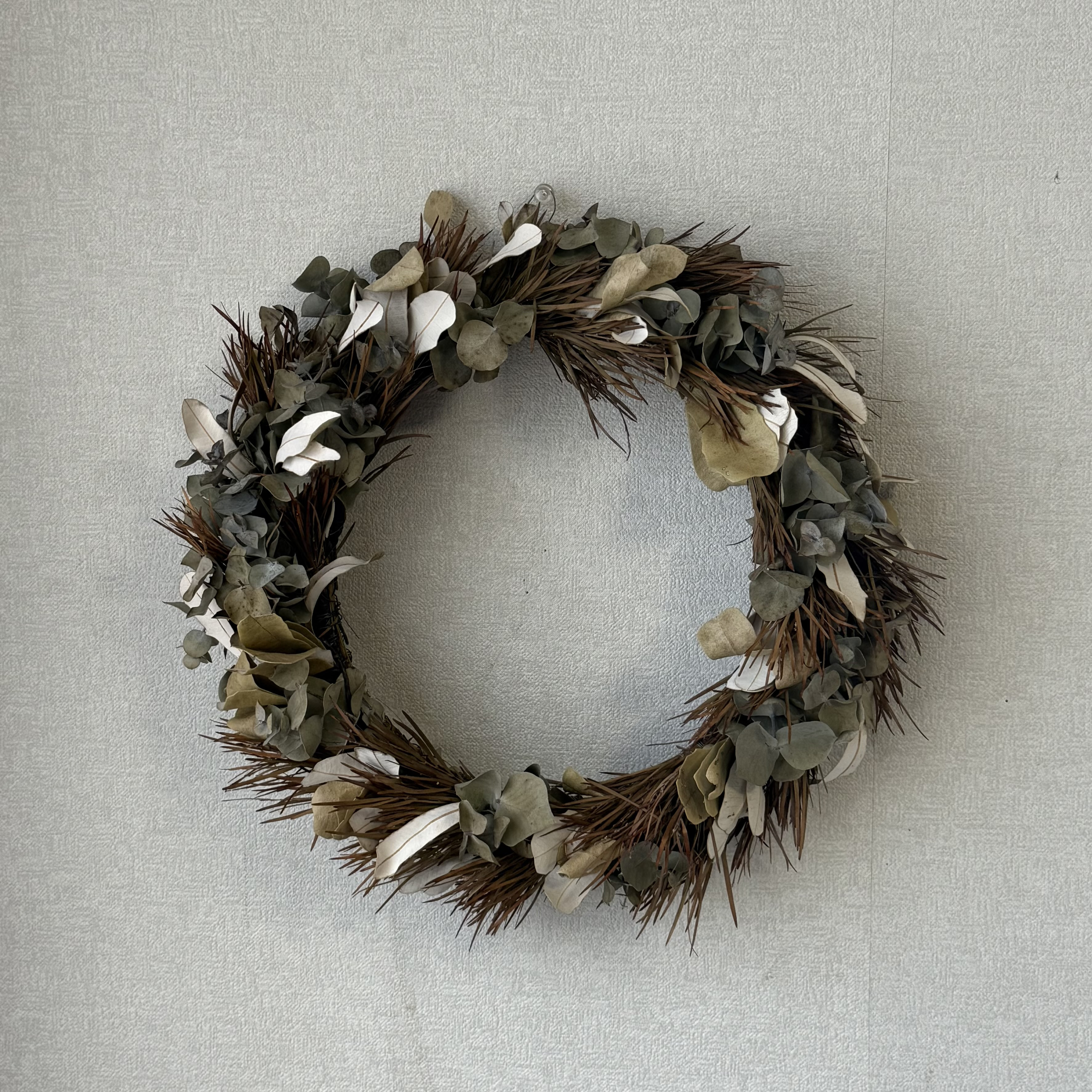 ワイルドフラワーのドライフラワーリース　直径350mm  一点もの　No.4