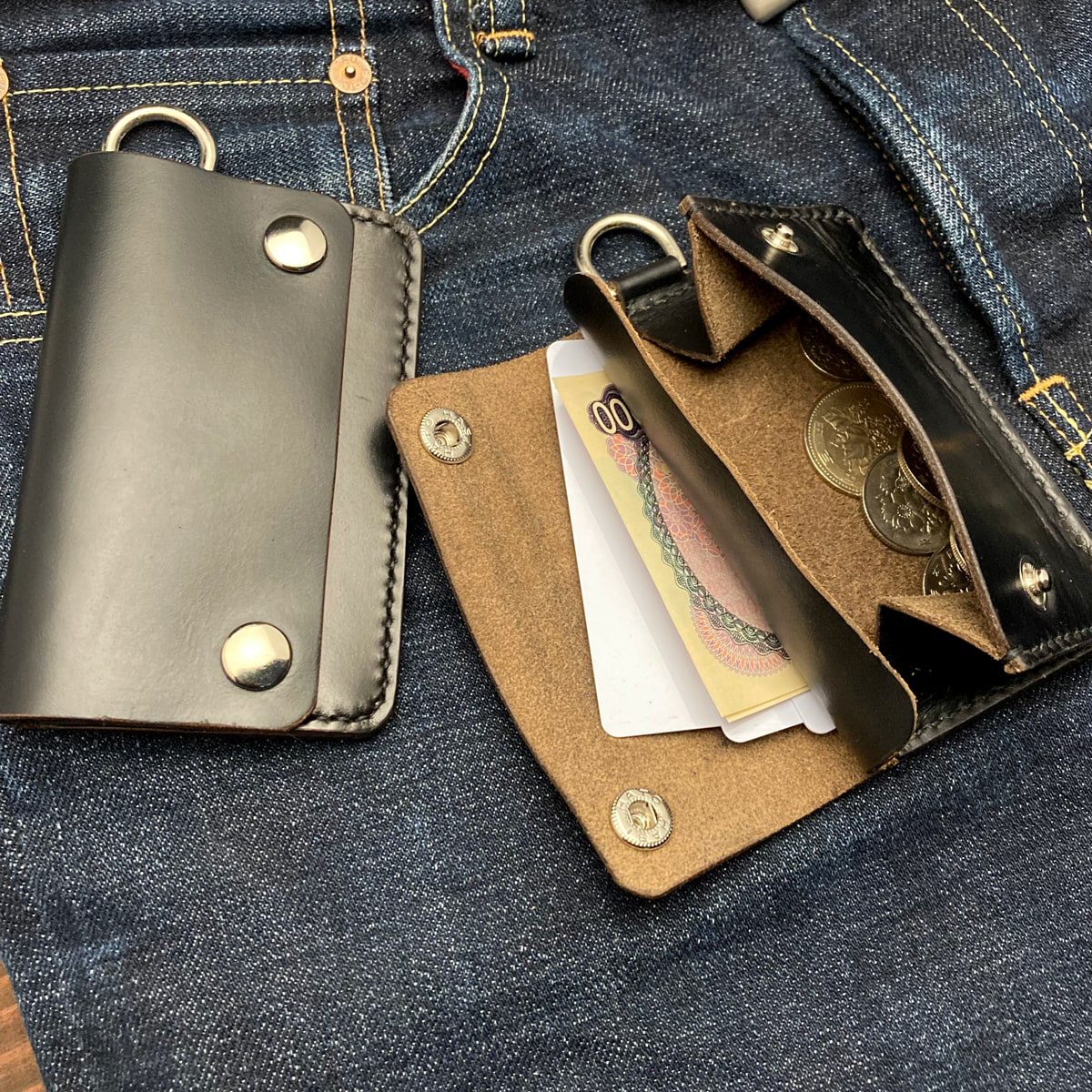 カード＆コインケース［Ghost Pocket］クロムエクセル（納期1〜3日発送）