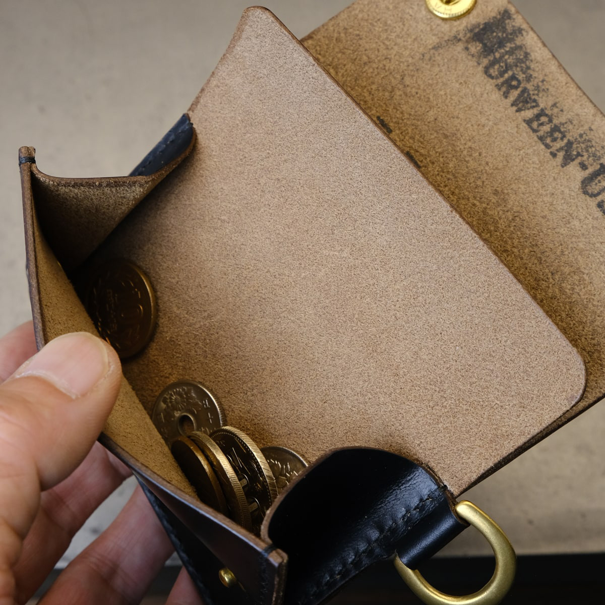 カード＆コインケース［Ghost Pocket］クロムエクセル（納期1〜3日発送）