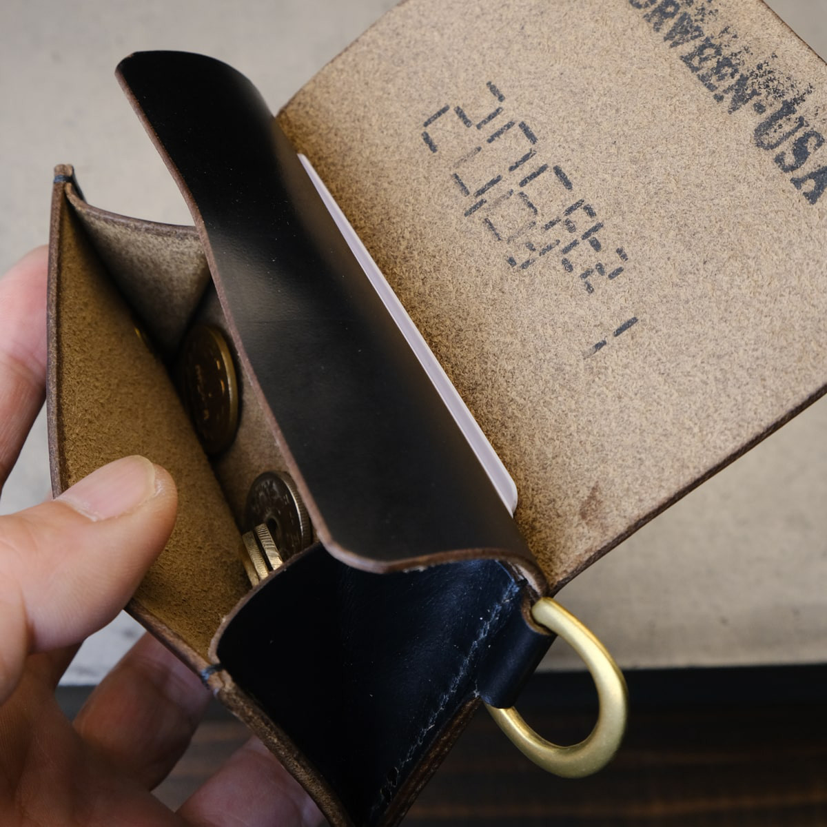 カード＆コインケース［Ghost Pocket］クロムエクセル（納期1〜3日発送）