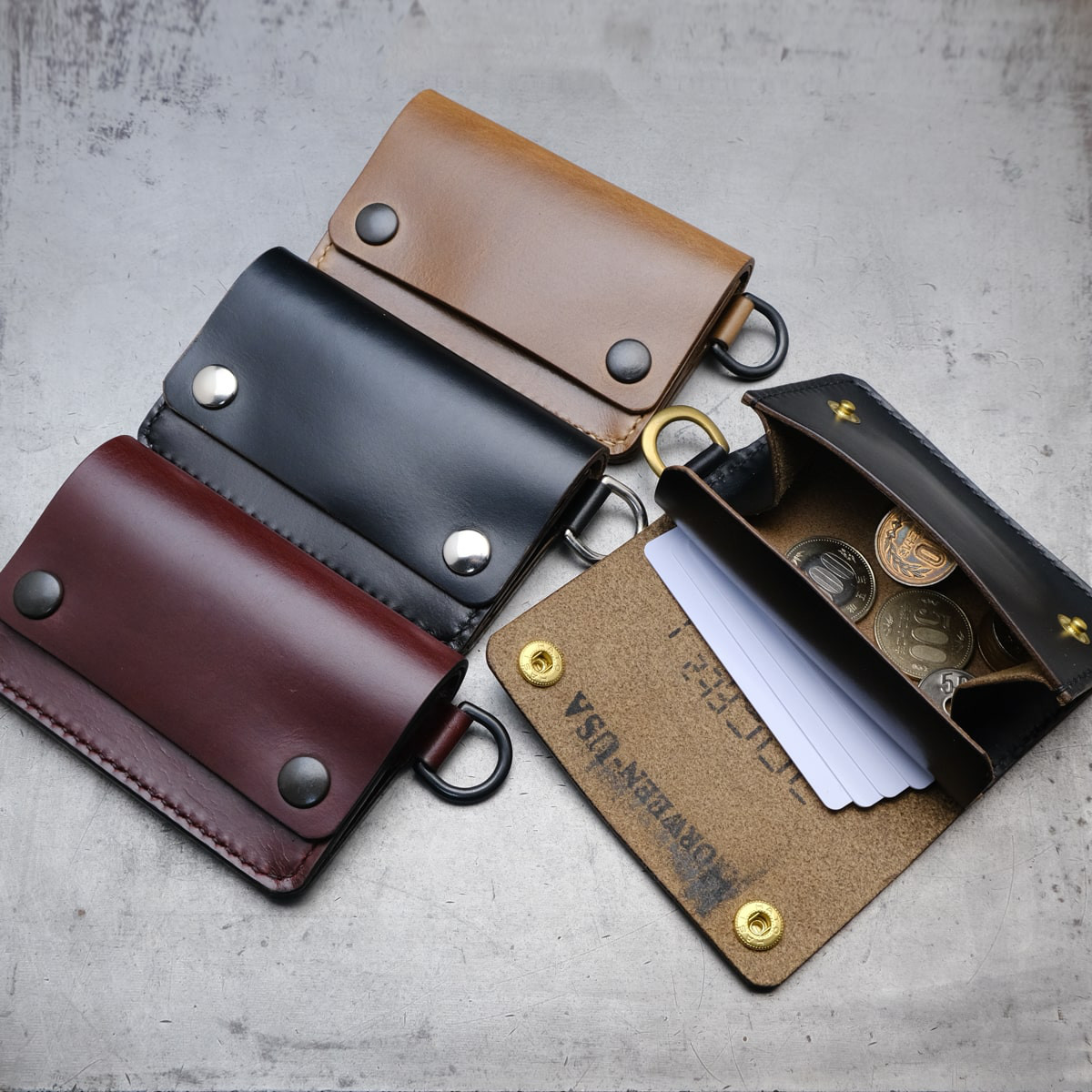 カード＆コインケース［Ghost Pocket］クロムエクセル（納期1〜3日発送）