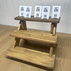 【3点セット】ディスプレイ台　折りたたみコの字ラック 【3点セット】ディスプレイ台　折りたたみコの字ラック