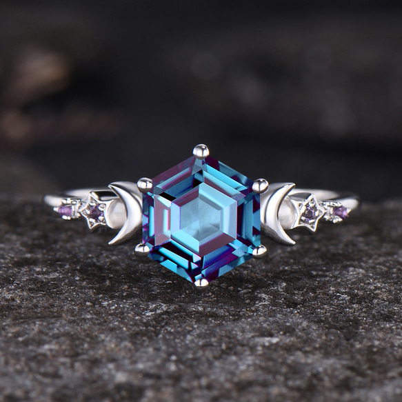 天然石　アクセサリー　リング　アレキサンドライト　カラーチェンジ ☆ 限定！魅惑のカラーチェンジ アレキサンドライト 1.20ct