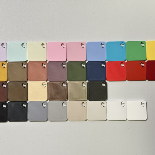 3Dプリンターカラーサンプルスウォッチ 32種 (クーポン付き) レジン