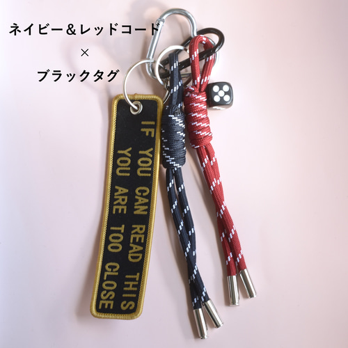 数量限定】コード×タグ ハート カラビナ ハンドストラップ・スマホ