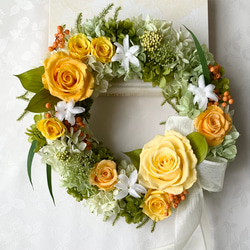 イエロー フラワーリース 造花 直径約30cm‼️あんぱん❣️3点セット イエロー フラワーリース 造花 直径約30cm‼️あんぱん❣️3点