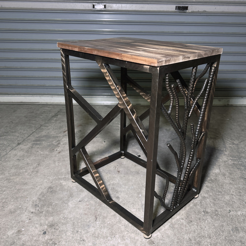 ASE 鉄筋で【木】を表現したサイドテーブル ASE 鉄筋で【木】を表現したサイドテーブル サイドテーブル ASE