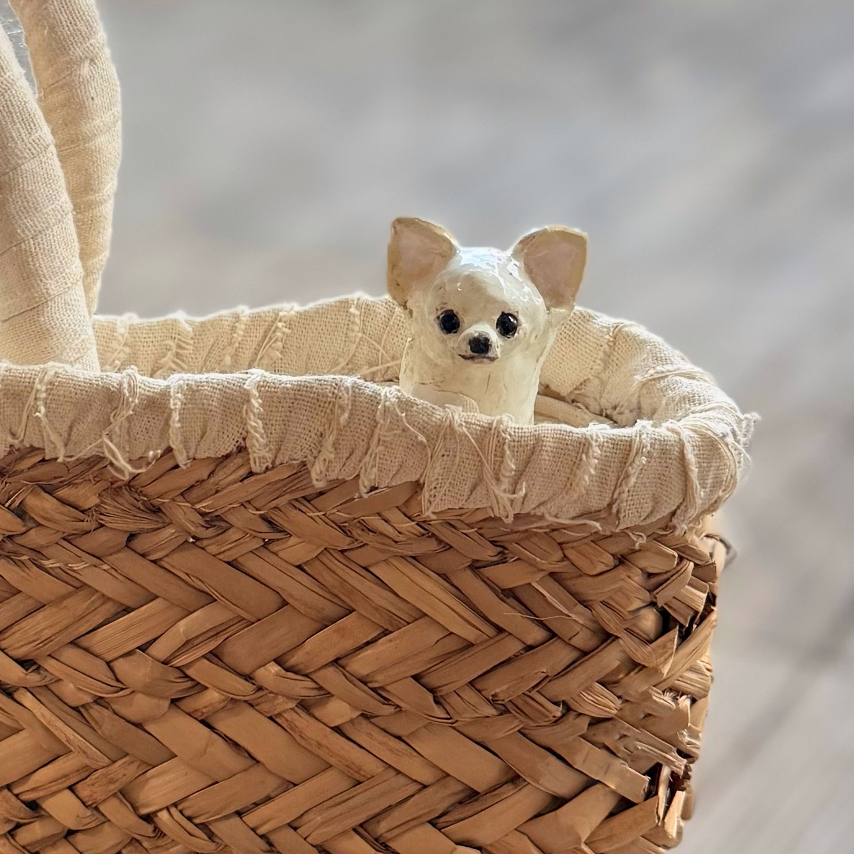 【陶器風】連れて歩ける ちょこんとマスコット｜お写真からフルオーダー