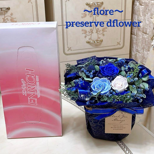 ✨ミックスバラプリザ＆アーティフィシャル花束アレンジ✨ラッピングの