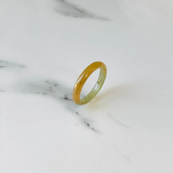 R93-002］ ジェイド JADE ヒスイ 本翡翠 くりぬき リング 天然石