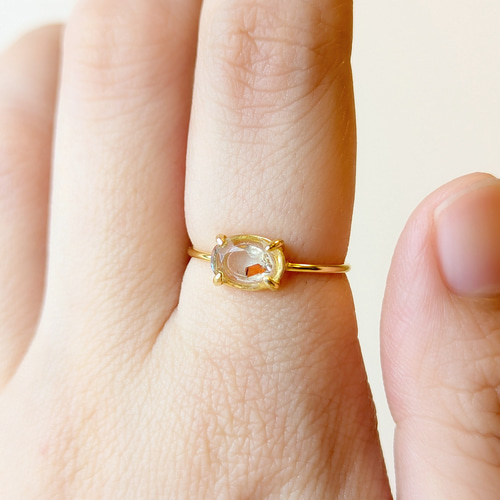 サンストーン リング 天然石 リング 天然石 指輪 フリーサイズリング