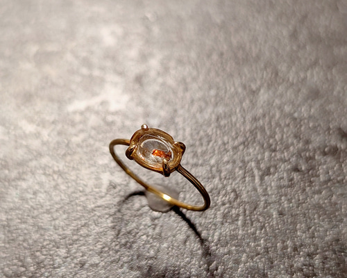サンストーン リング 天然石 リング 天然石 指輪 フリーサイズリング