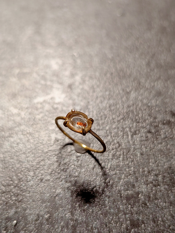 サンストーン リング 天然石 リング 天然石 指輪 フリーサイズリング