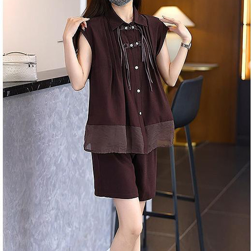 大きいサイズ レディース セットアップ ショートパンツ 春夏 秋