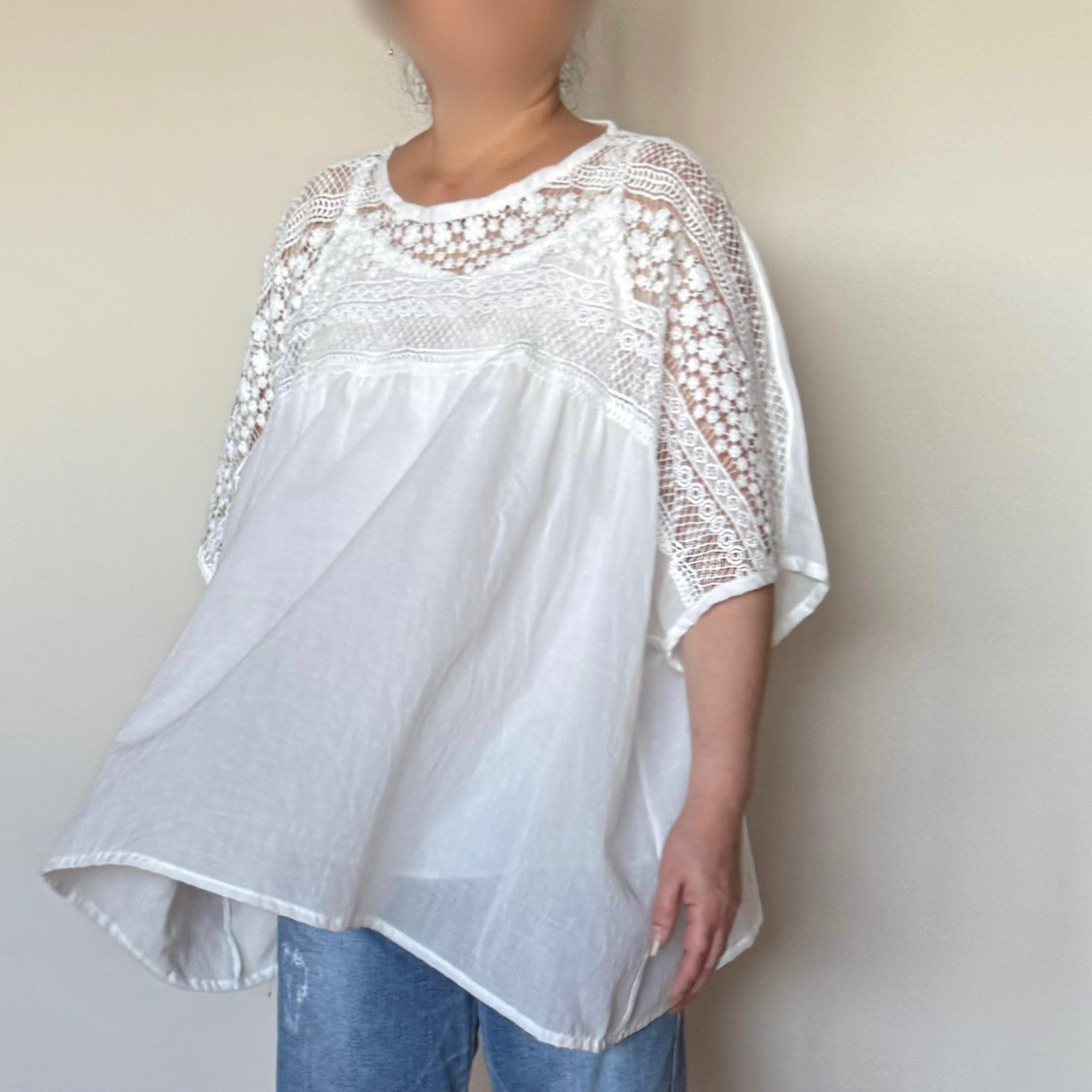 ケミカルレースプルオーバー　受注製作