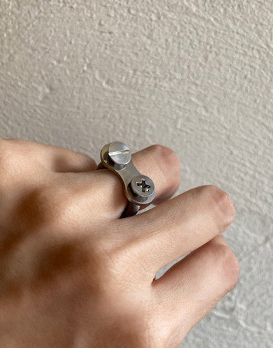 【一級建築士がつくるアクセサリー】プラスマイナスリング