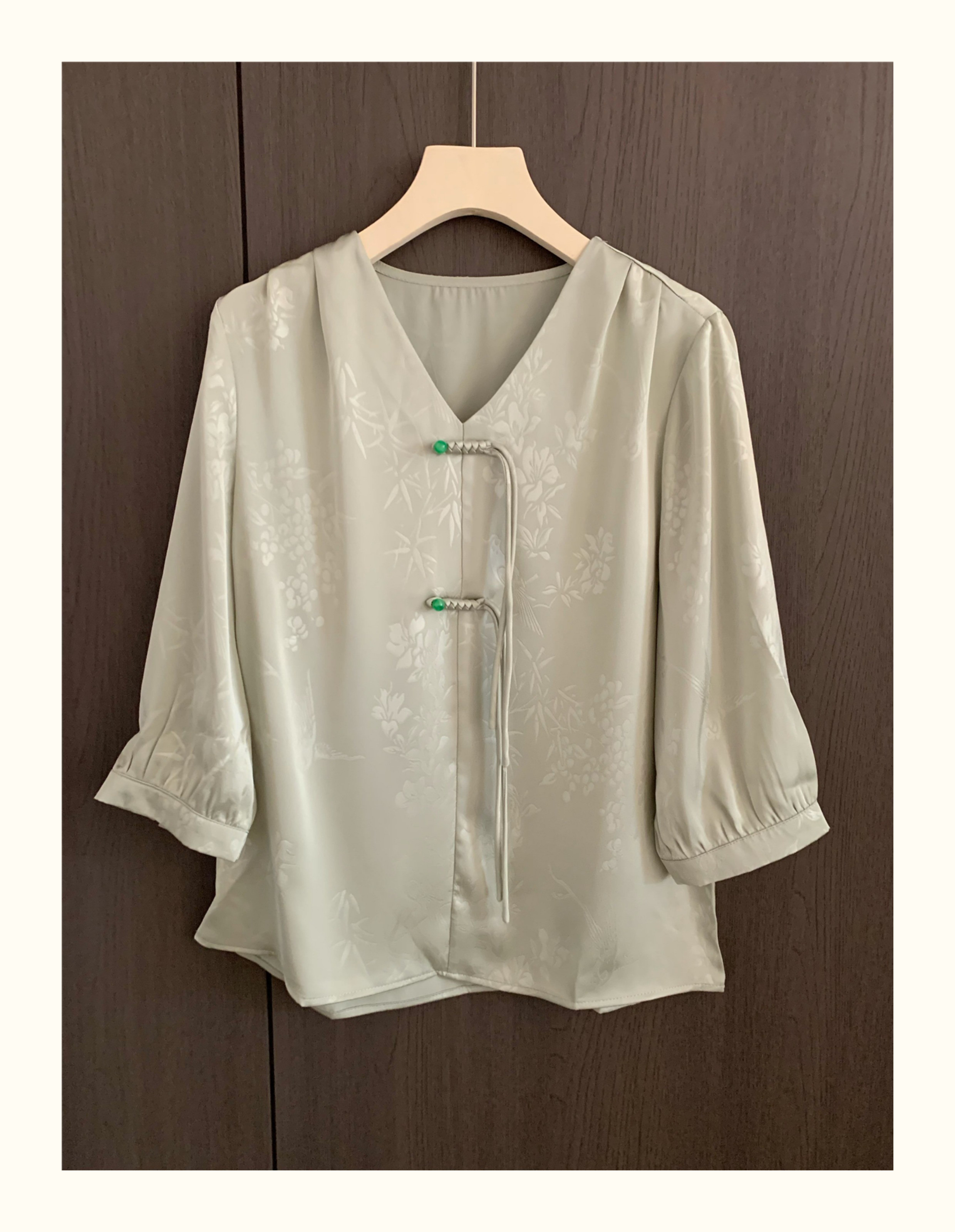 レディース 綿麻 花柄 シャツ 母の日おすすめ