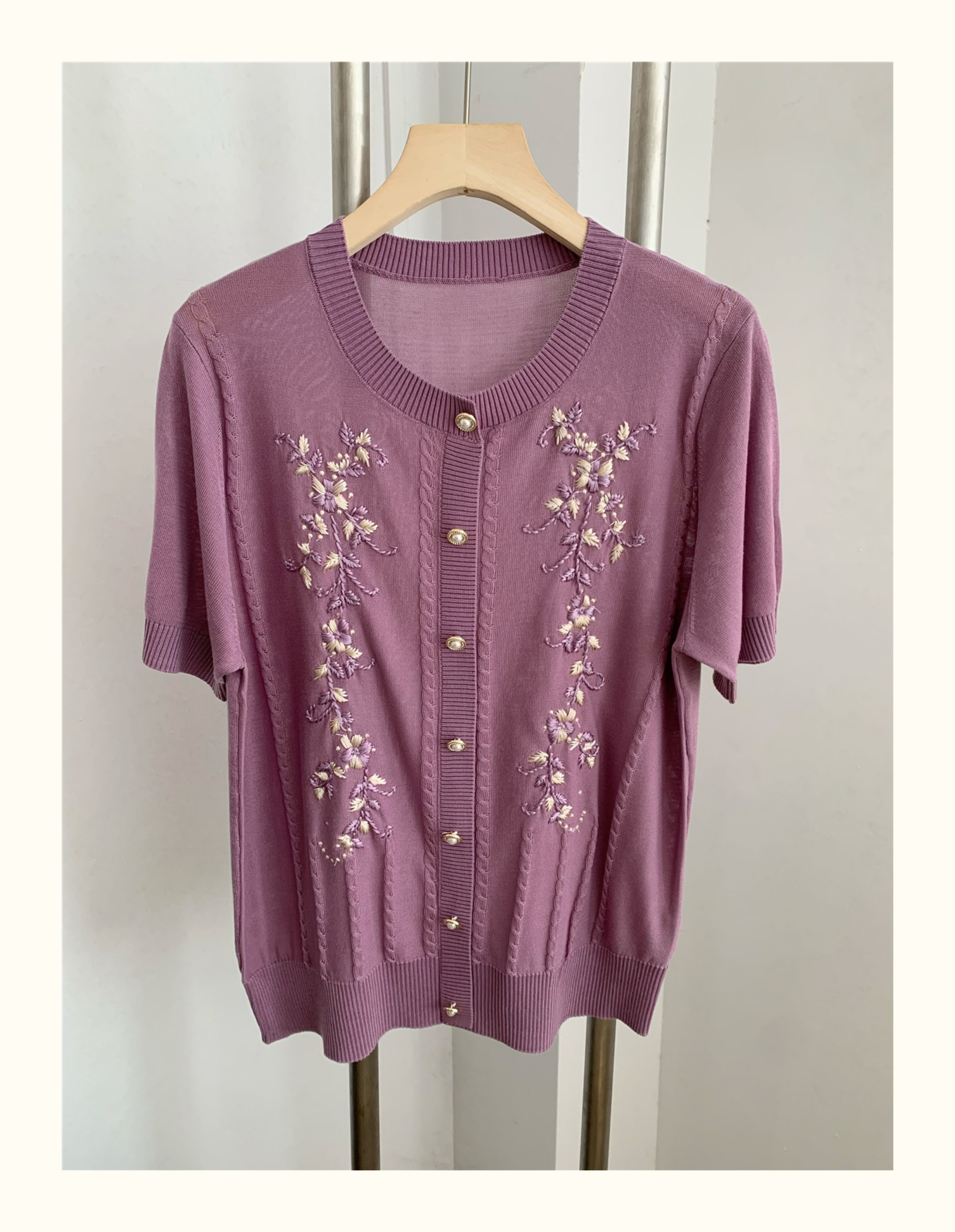 レディース ニット 半袖Tシャツ